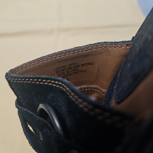 Great Northwest Indigo Chavira Black Suede Slip On Clogs Mules Shoes Size 6.5 - Picture 7 of 7